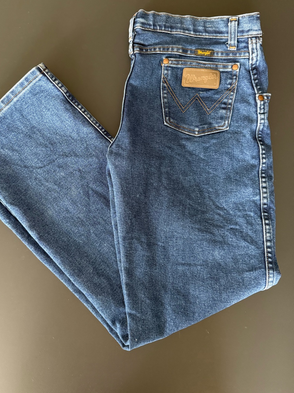 Wrangler Kids Indigo Blue Straight-Leg Denim Jeans